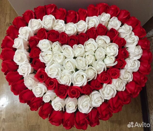 Розы из мыла