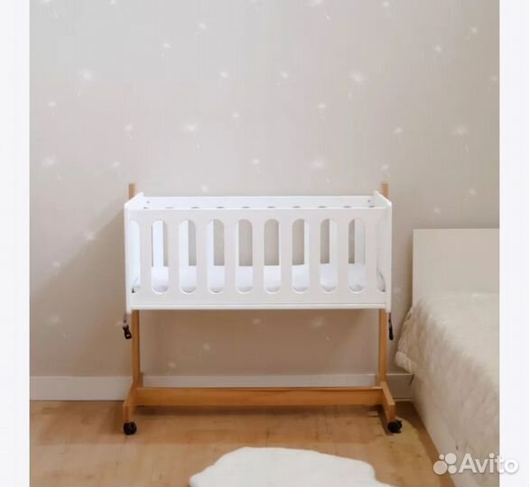 Детская кроватка трансформер с матрасом