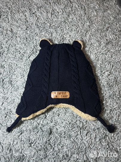 Шапка для мальчика 52 и шарф-манишка