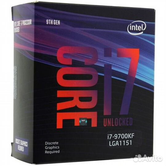 Новые процессоры Intel I7-9700KF BOX