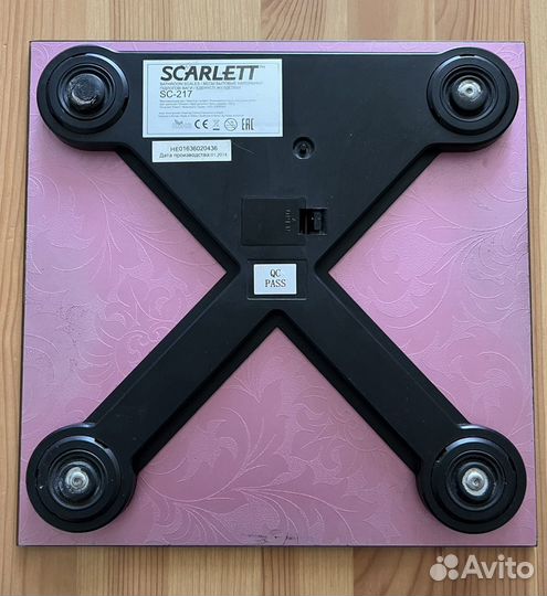 Весы напольные электронные scarlet SC-217