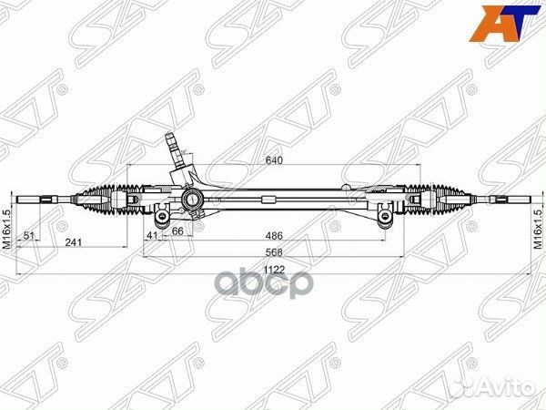 Рейка рулевая lexus RX270/350/450H 08- LHD ST-4