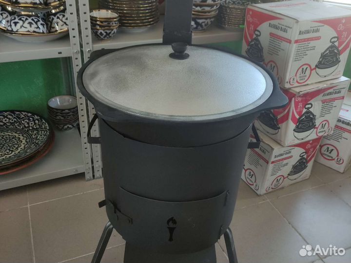Казан чугунный узбекский