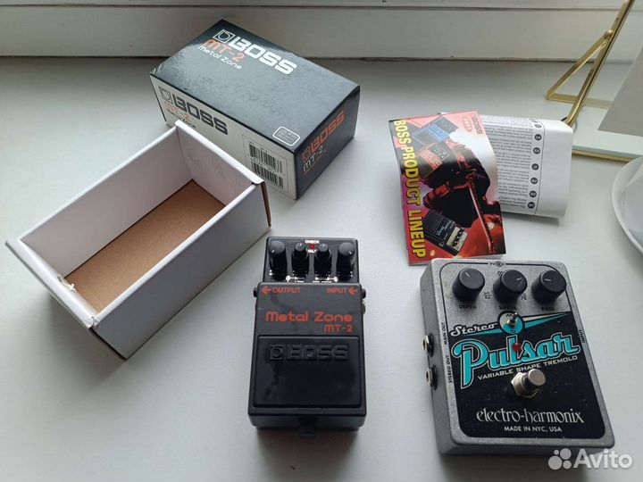 Гитарная педаль boss Metal Zone и EHX Pulsar