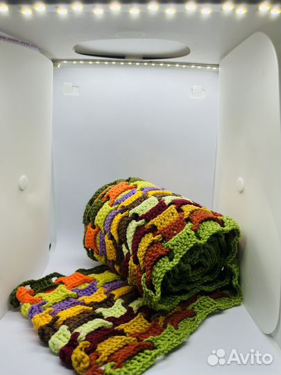 Шарф вязаный женский