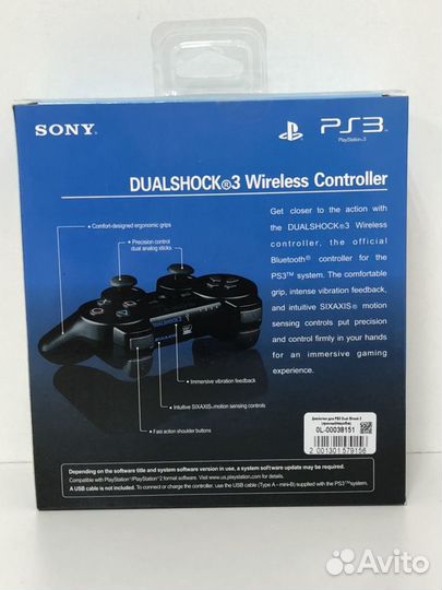 Геймпад новый для PS3 белый