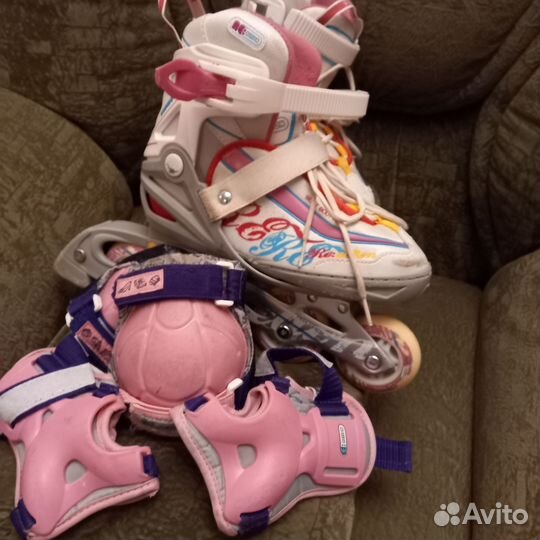 Роликовые коньки детские раздвижные,размер 31-36