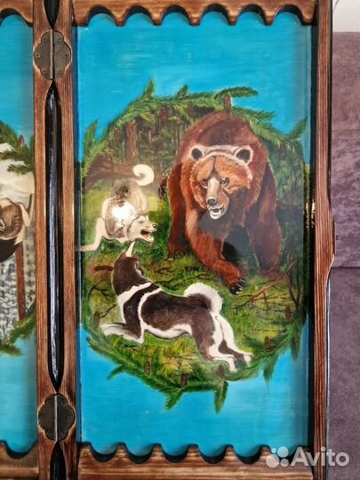 Нарды резные ручной работы 