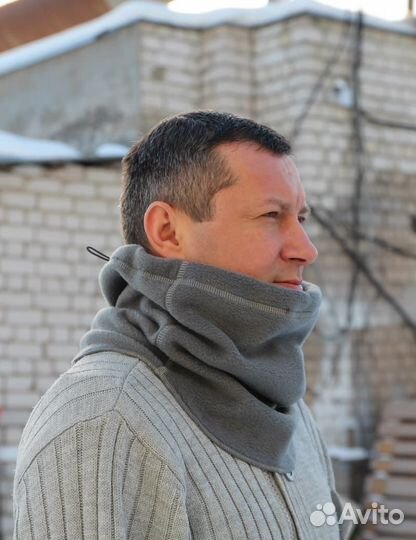 Шарф флисовый Tactical Pro, серый