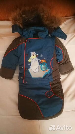 Новый детский зимний комбинезон-трансформер