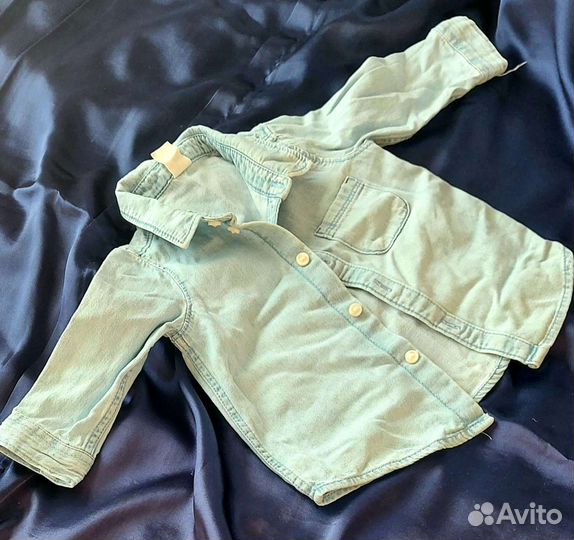 Джинсовая рубашка hm