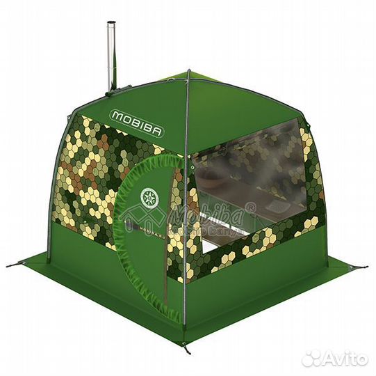 Баня палатка с панорамным окном мб-10 мобиба