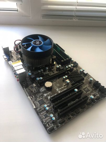 Материнская плата 1155 z77 pro3/Проц e3 1270/16gb