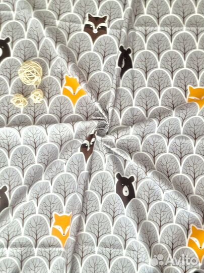 Сатин хлопок ткань отрезы