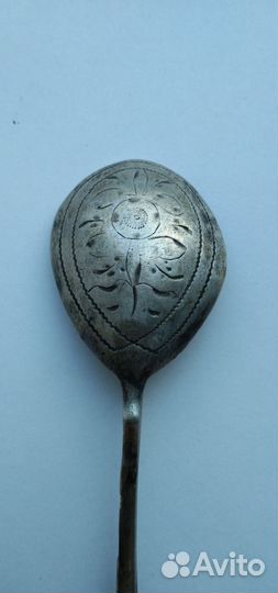 Царское серебро чайная ложка 84 проба антиквариат