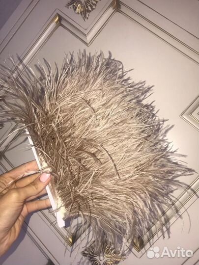 Страусиные Перья все оттенки бежевого