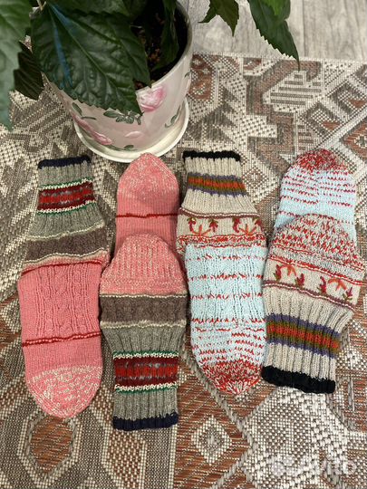 Вязанные носки ручной работы