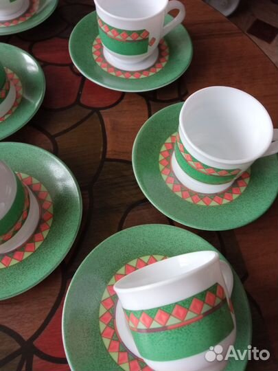 Набор кофейных чашек на 6 персон