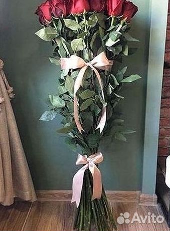 Высокие розы Доставка цветов