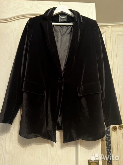 Пиджак бархатный Италия бренд hanny deep
