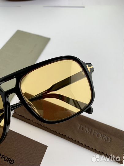 Очки Tom Ford Falconer Aviator желтые