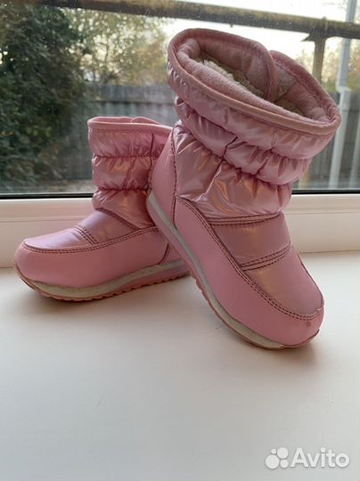 Сапожки для девочки утепленные