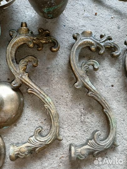 Люстра латунь старинная в разборе