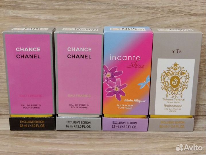 Парфюмерная вода женская и мужская 62 мл