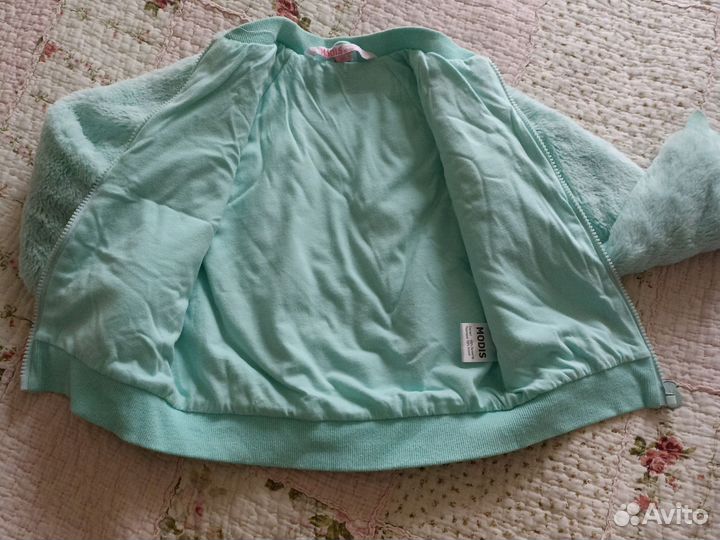 Теплая кофта для девочки 116