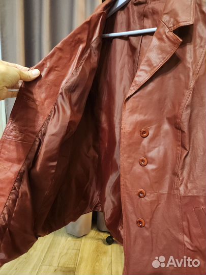 Пиджак женский кожаный большой размер