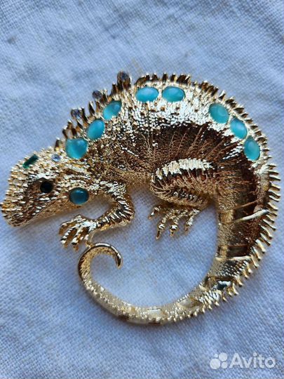 Брошь Ящерица Игуана