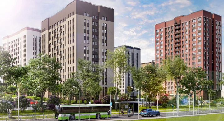 2-к. квартира, 59,6 м², 12/17 эт.