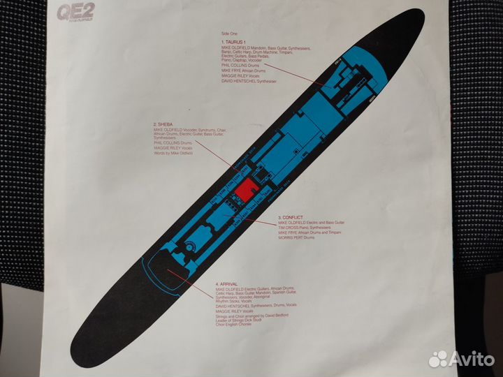 Mike Oldfield - QE2 1980 Germany EX+/NM