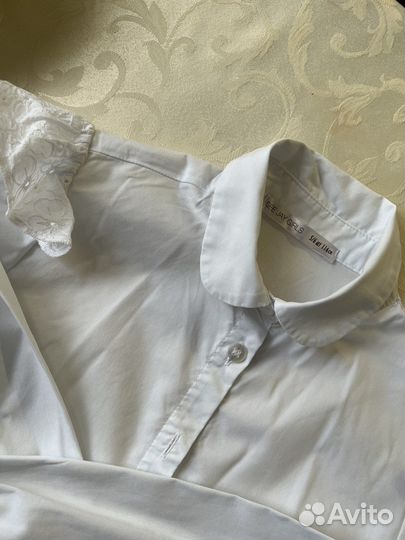 Рубашки для девочки белые цена за 2 шт
