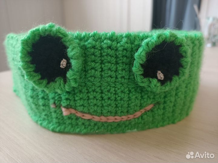 Повязка на голову Лягушка