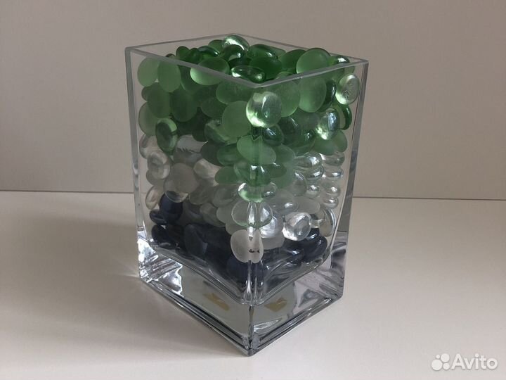 Стеклянные камни капли Марблс IKEA