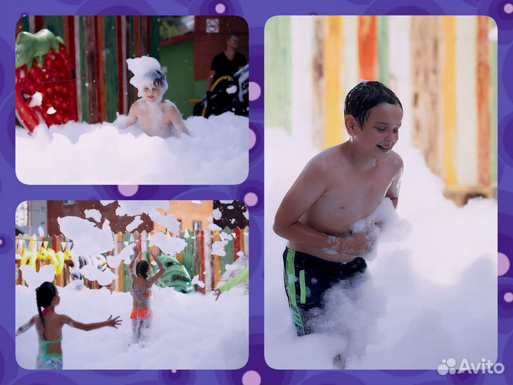 Пенная вечеринка, мыльное шоу, аниматоры