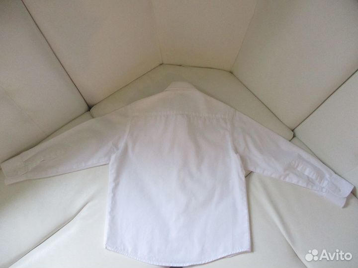 Рубашка белая на мальчика х/б 116 размер