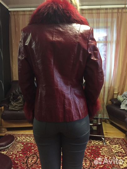 Куртка кожаная