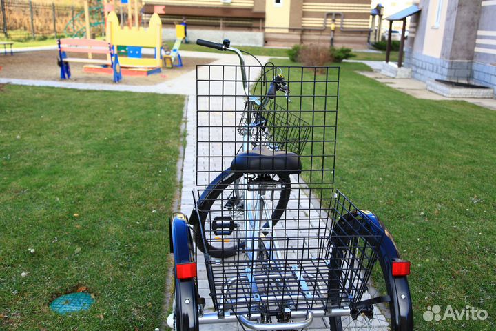 Устойчивый трехколесный велосипед для пожилых люде