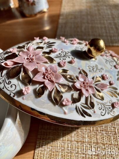 Фарфоровая шкатулка/конфетница/ваза