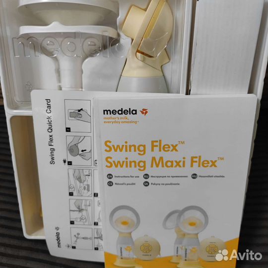 Молокоотсос medela swing flex электрический