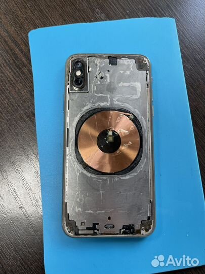 Заднее стекло на iPhone XS голд новое