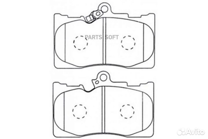 BP21547 Колодки тормозные lexus GS 300/450h/460 05