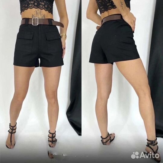 Шорты с ремнем