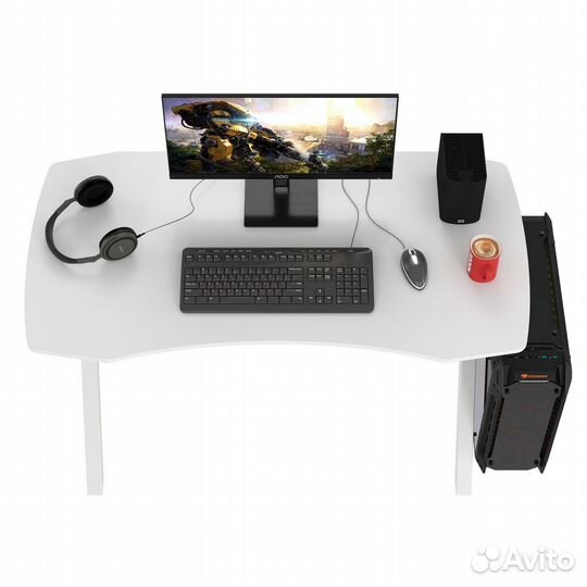 Игровой стол Мебель-24 GT-2310 цвет белый, шхгхв 120х60х73 см, столешница мдф 15 мм