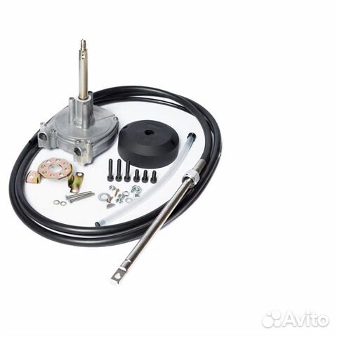 Рулевой редуктор с тросом для лодки катера