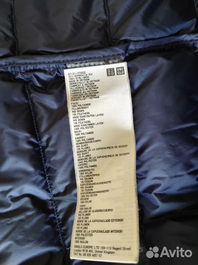Uniqlo пуховик XXL