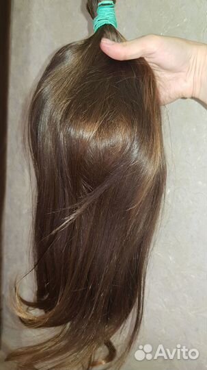 Натуральный волос (кончики осветлены) 53 см 104 гр