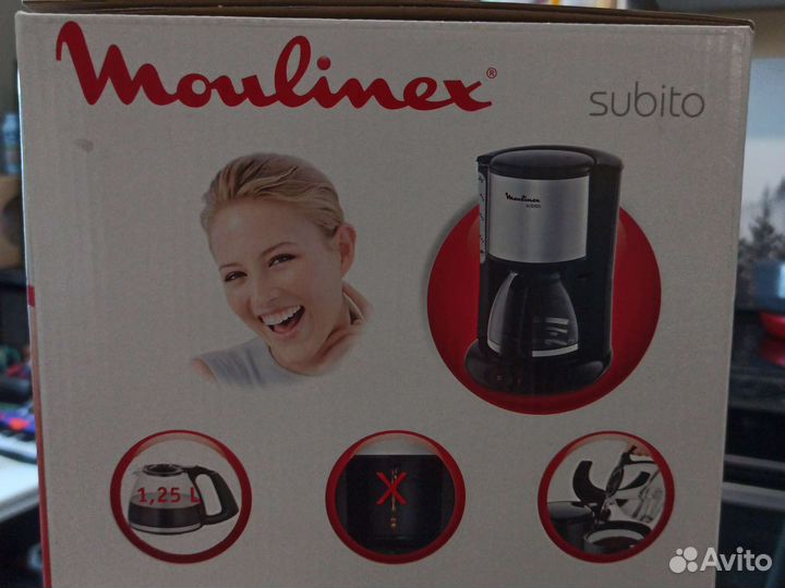 Кофеварка капельная moulinex subito